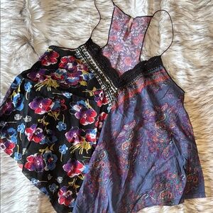 F r e e  P e o p l e • Embellished handkerchief boho tank top